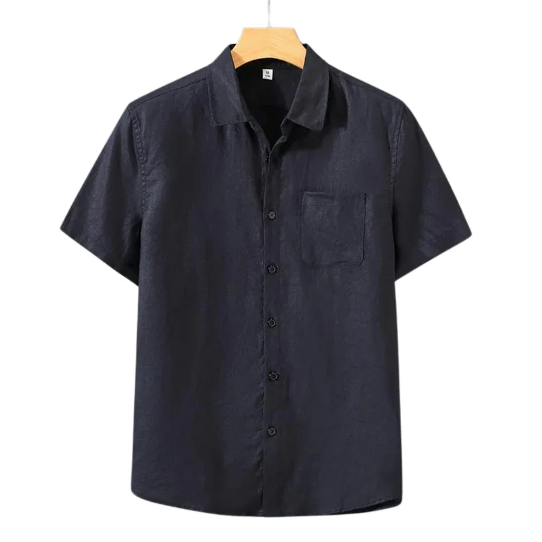 Cannes - Linen Shirt (Shortsleeve) - BellVion