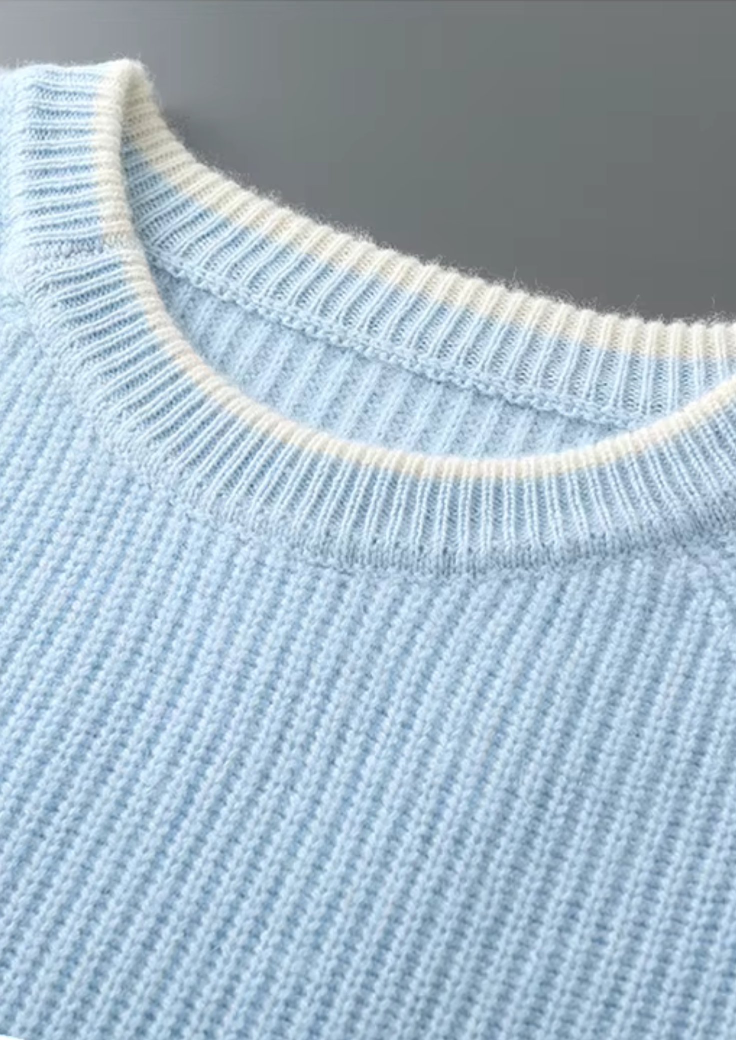 BV WOOL TWO TONE CREWNECK