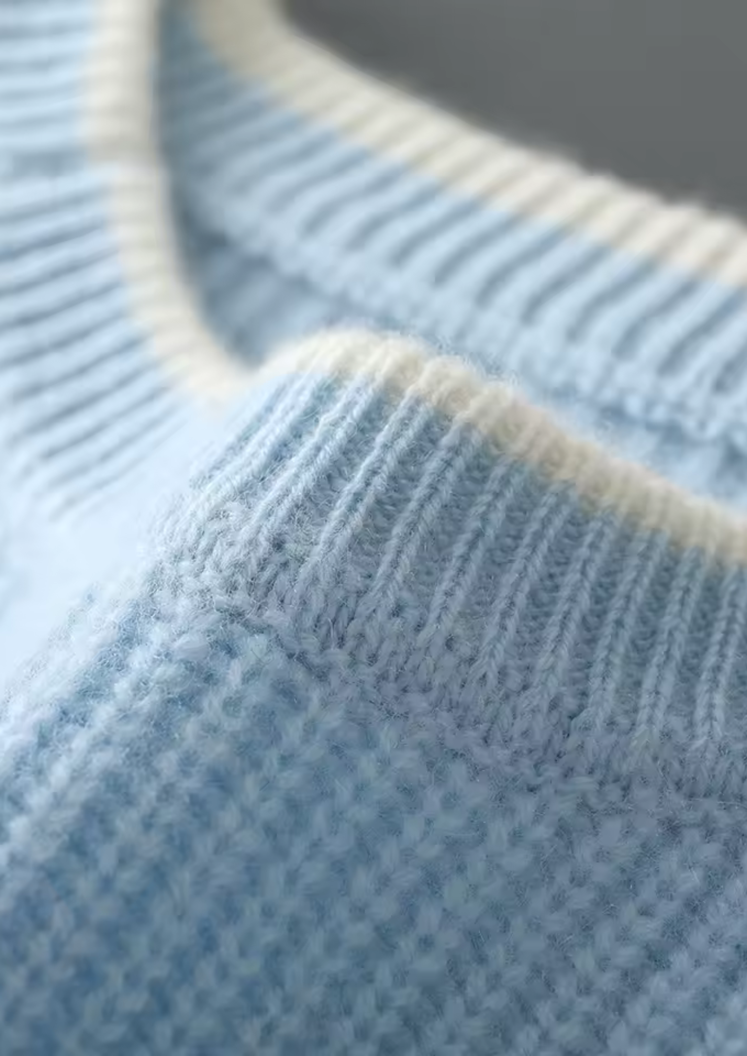 BV WOOL TWO TONE CREWNECK