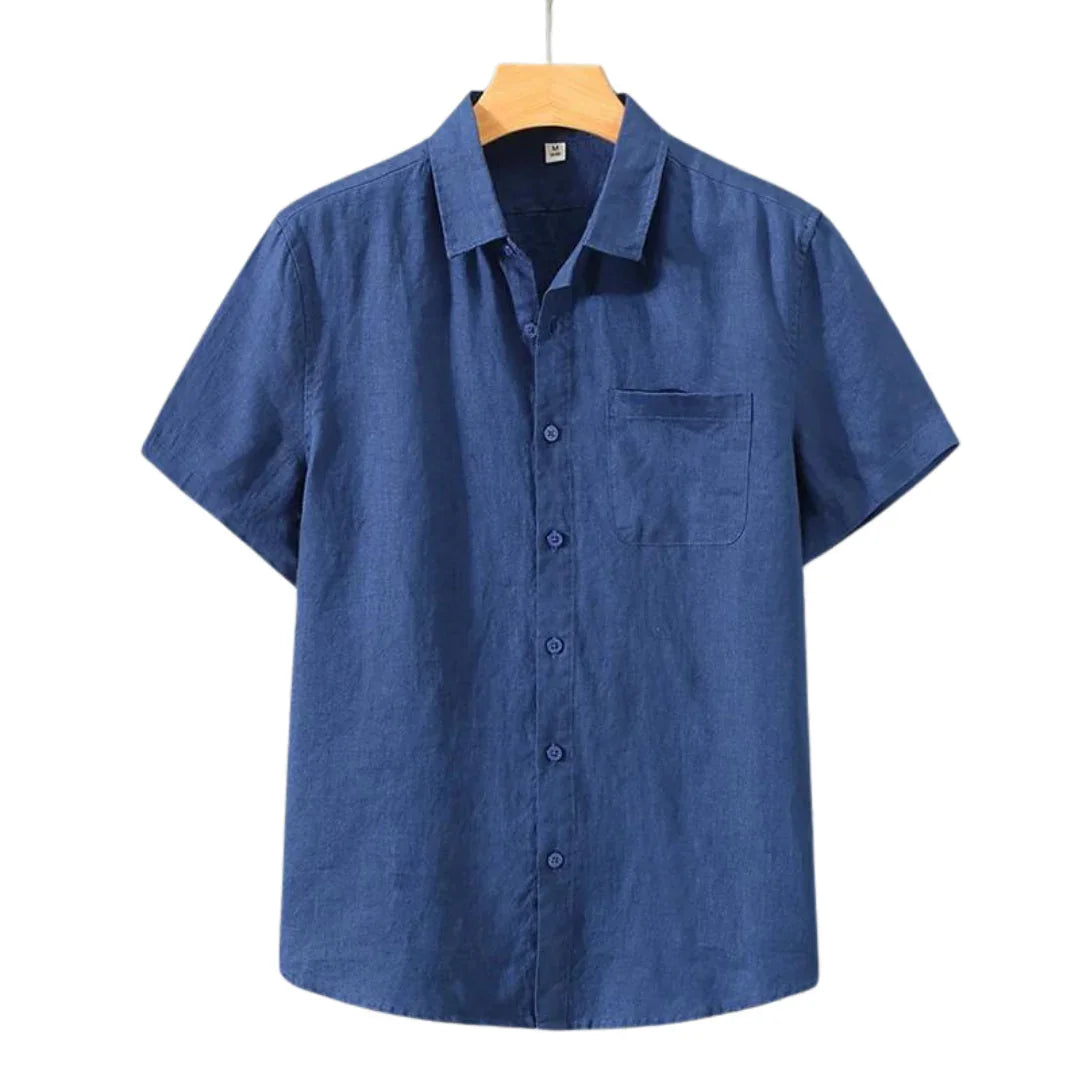 Cannes - Linen Shirt (Shortsleeve) - BellVion