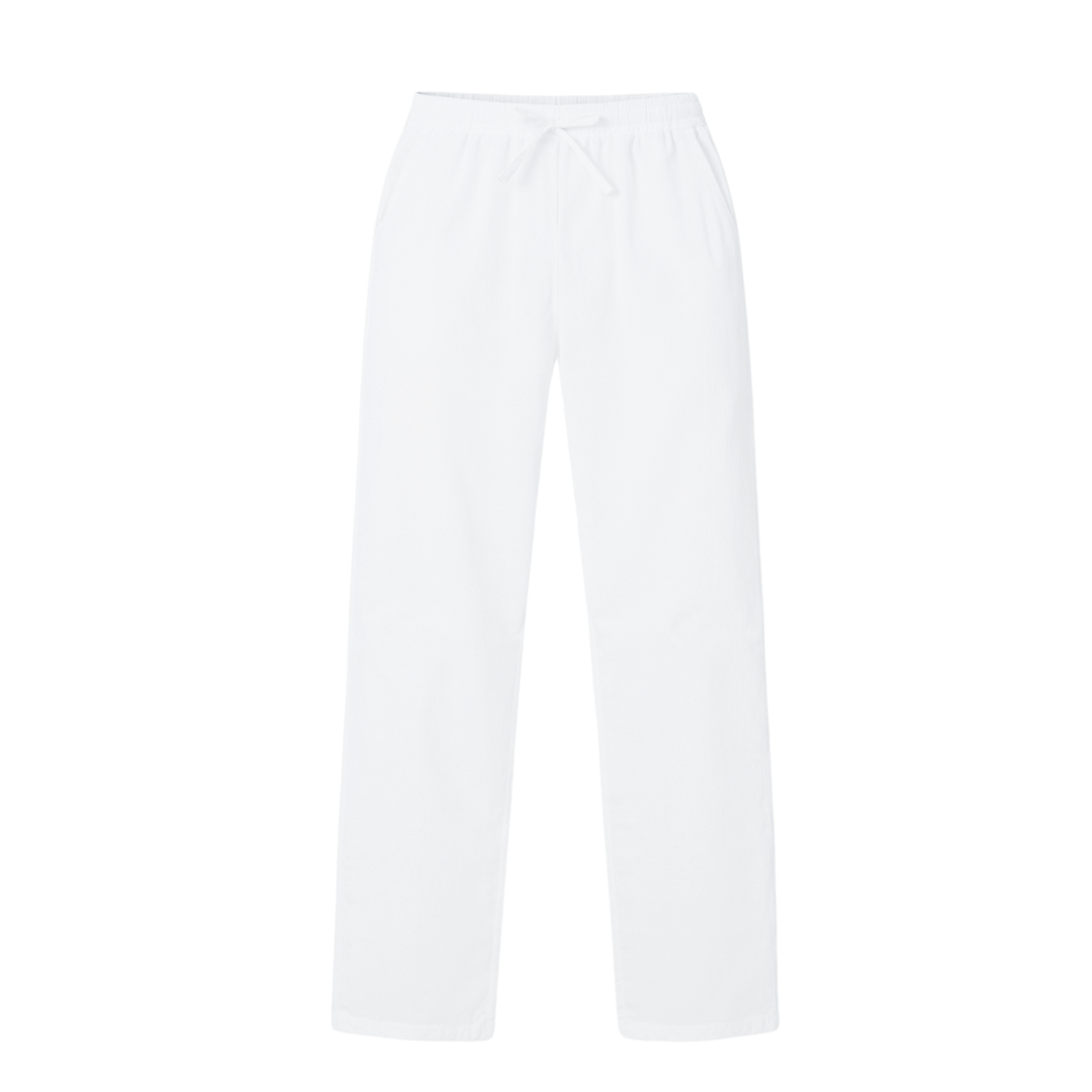 BV Cotton & Linen Blend Drawstring Pants