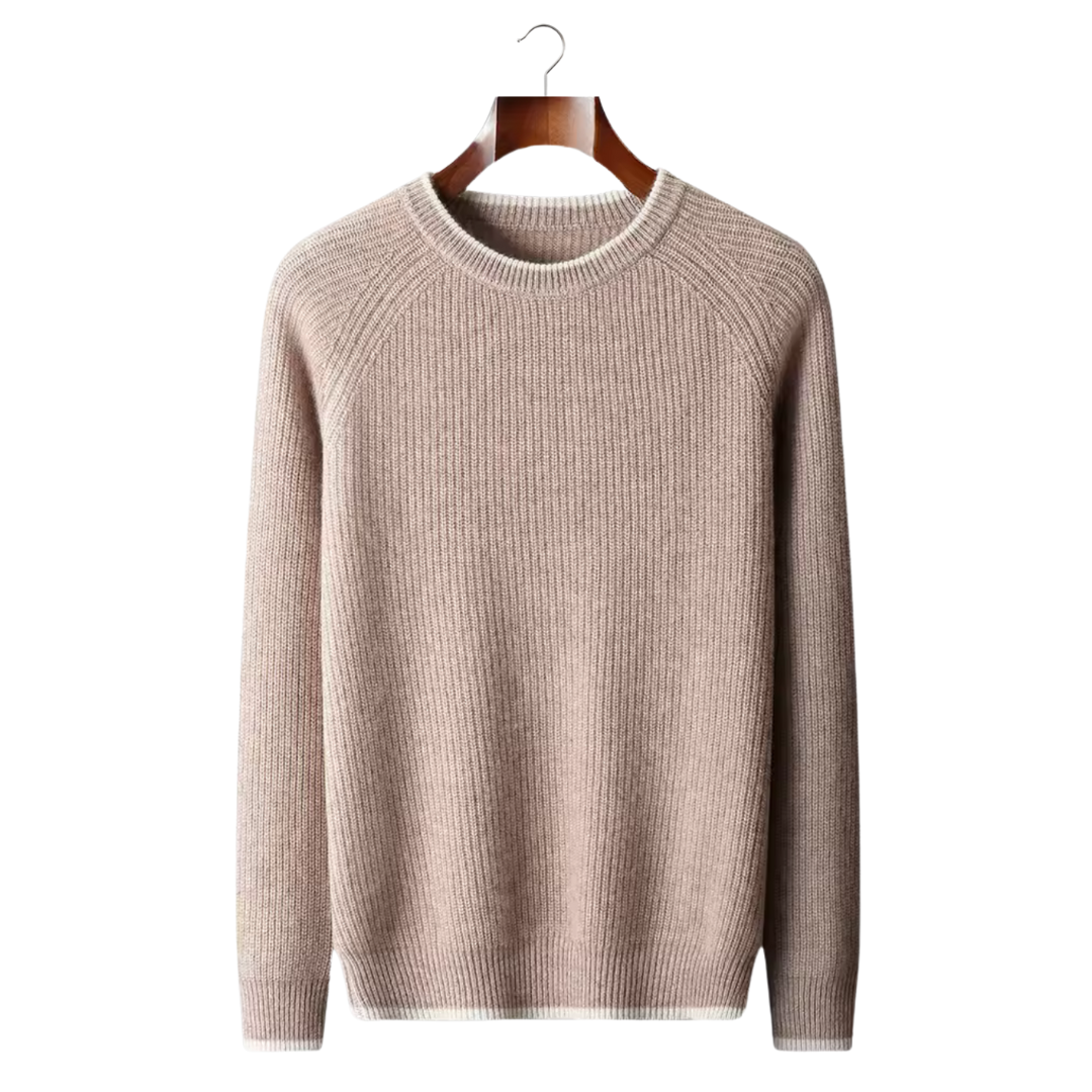 BV WOOL TWO TONE CREWNECK