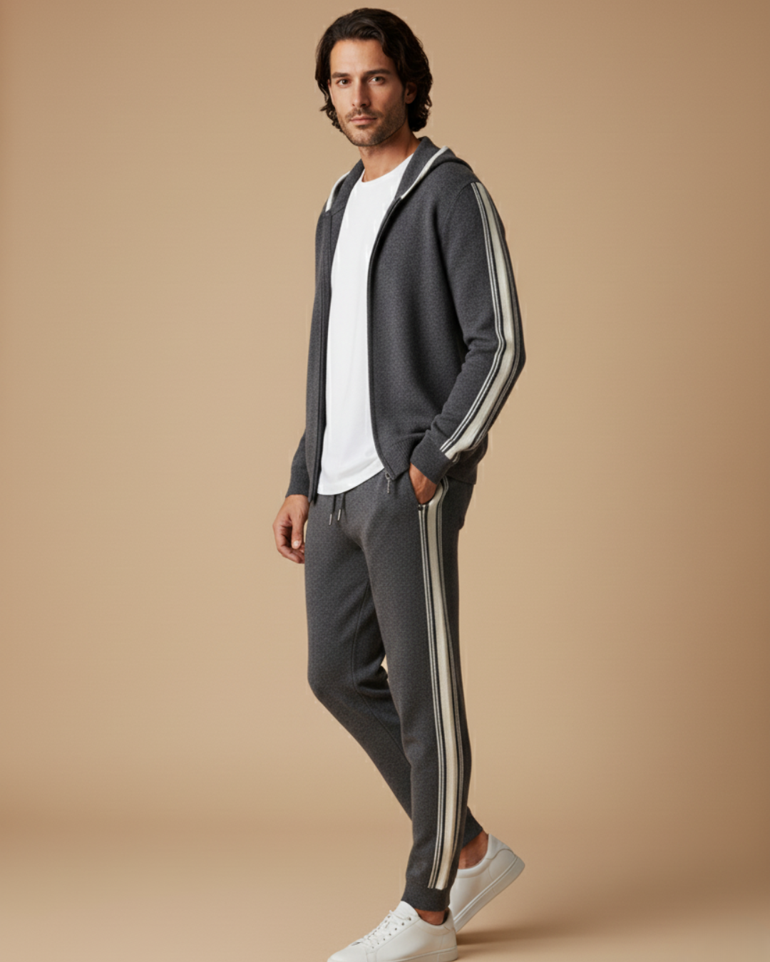 100% CASHMERE DAMIEN TRACKSUIT