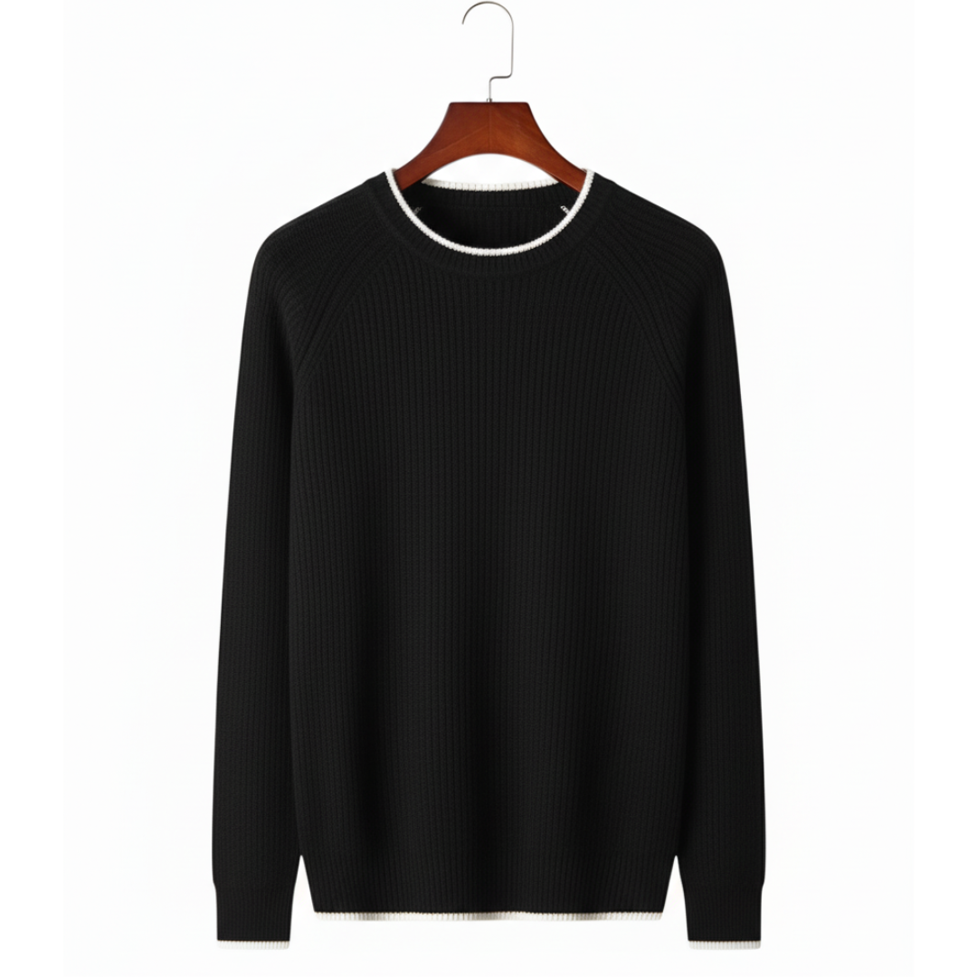 BV WOOL TWO TONE CREWNECK