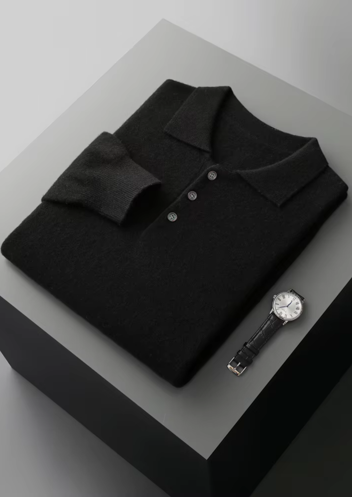 BV WOOL CLASSIC SWEATER POLO