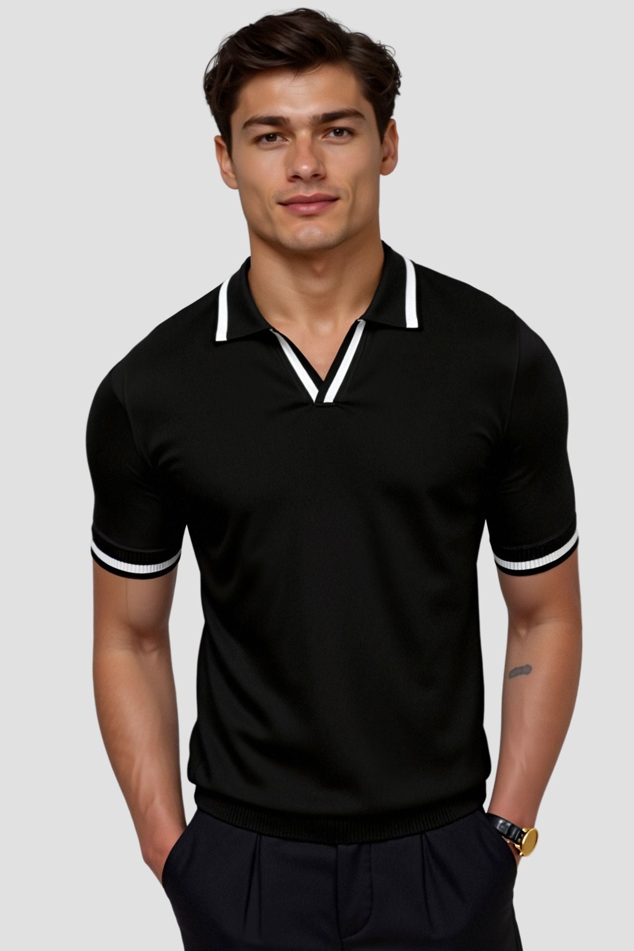 BV Contrast Slim Fitted Polo