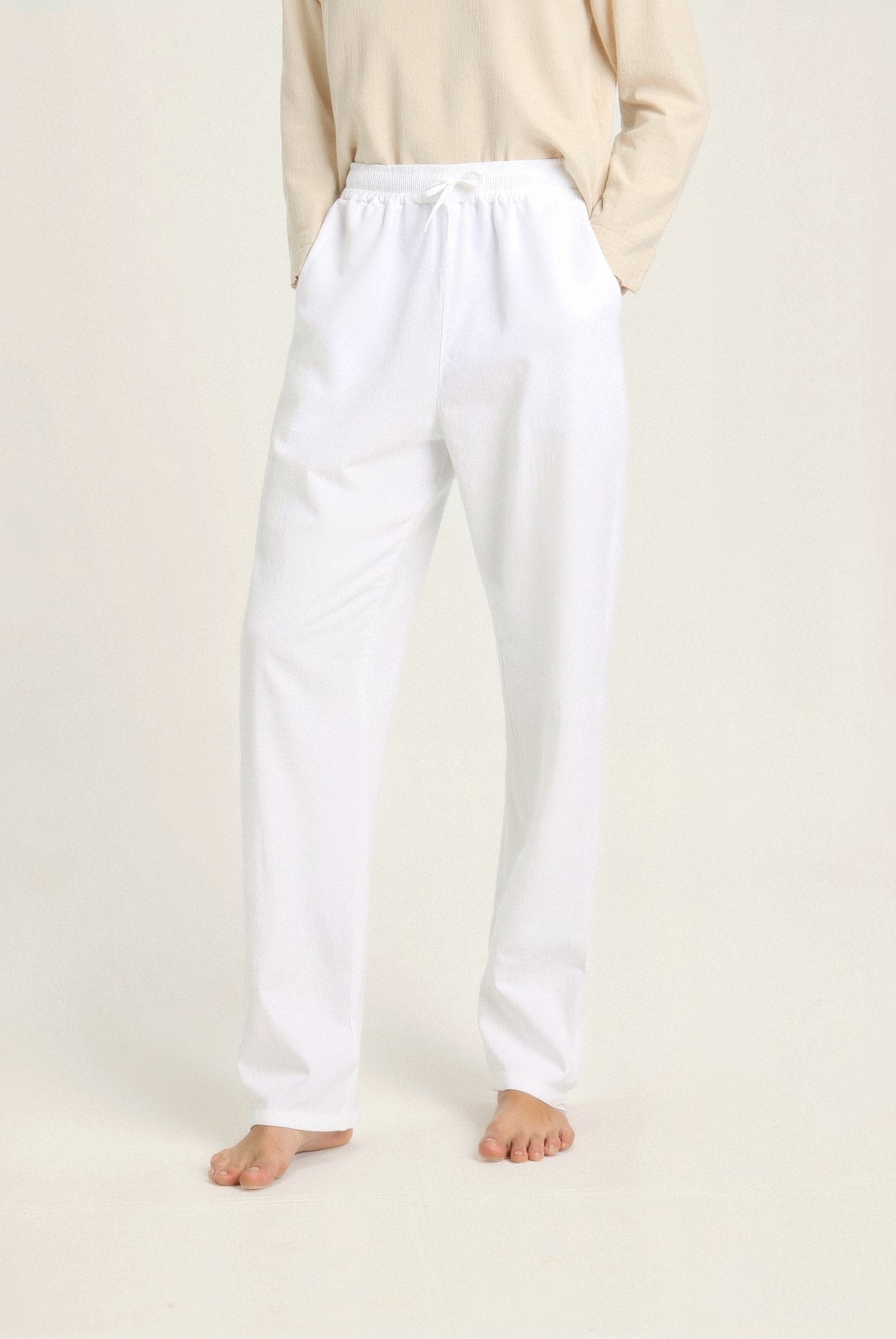 BV Lightweight Beach Cotton Linen Pants