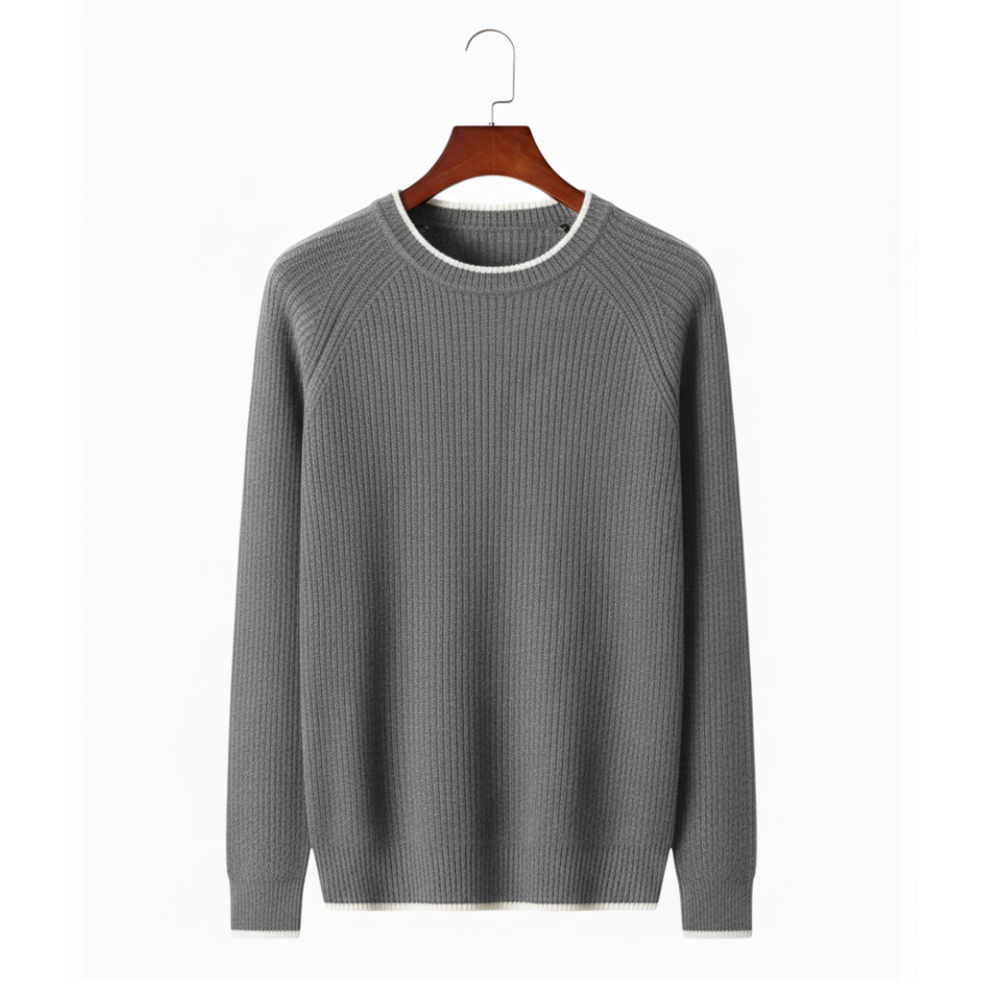 BV WOOL TWO TONE CREWNECK